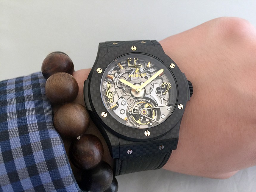 Hublot Classic Fusion Tourbillon Cathedral Minute Repeater Carbon Lang Lang 腕表評測 腕上評測 
