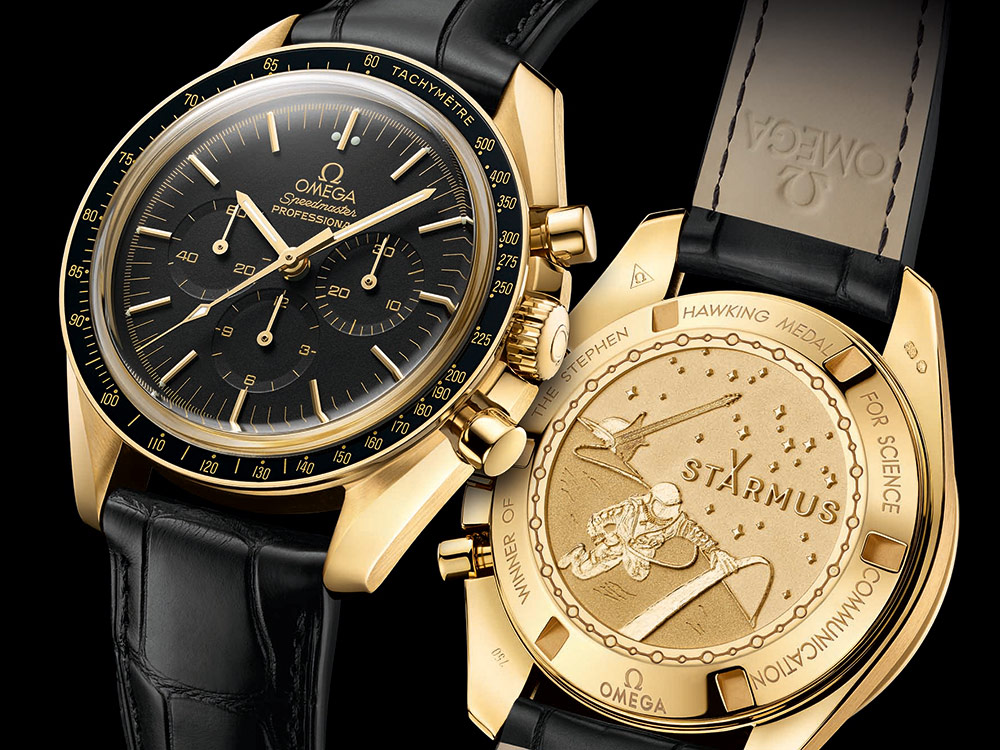 Omega Speedmaster Moonwatch Professional Chronograph Starmus Science Gold 腕表 腕表發佈 
