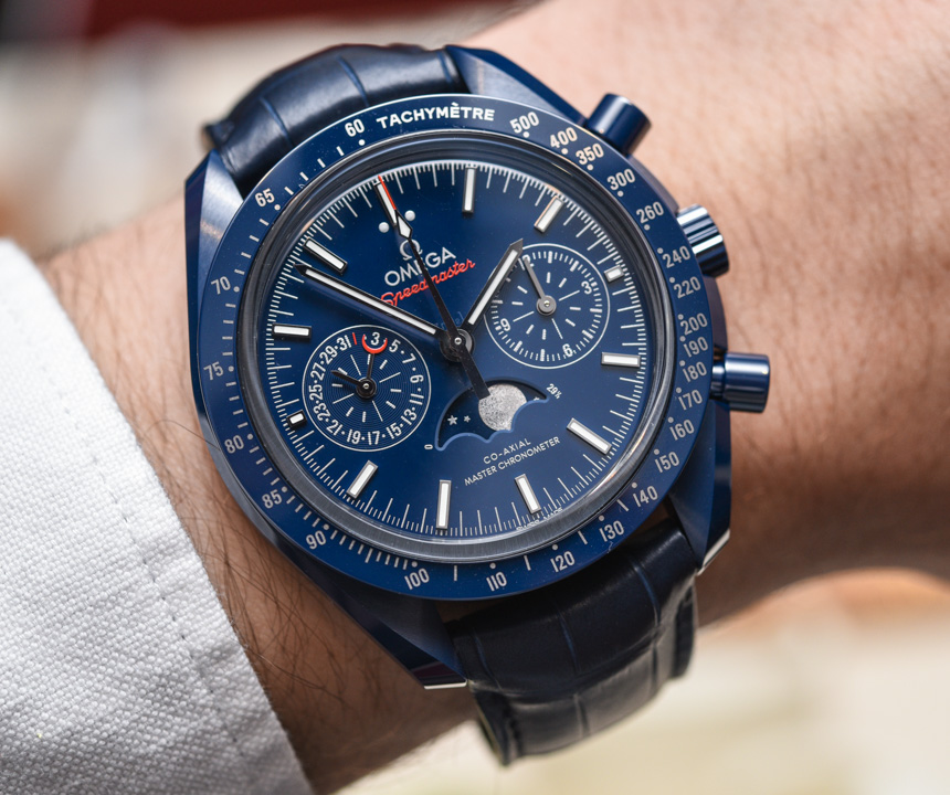 Omega Speedmaster Co-Axial Master Chronometer Moonphase Chronograph “Blue Side Of The Moon” 腕表評測 腕上評測 