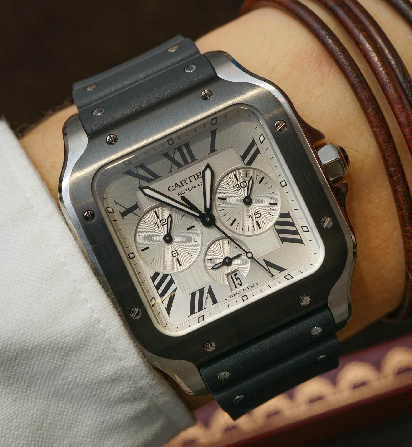 2019 年全新 Cartier Santos Chronograph 腕表評測 腕上評測 